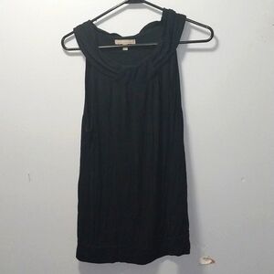 Banana Republic black sleeveless blouse large